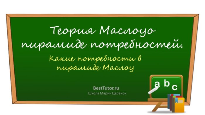 Теория Маслоу о пирамиде потребностей